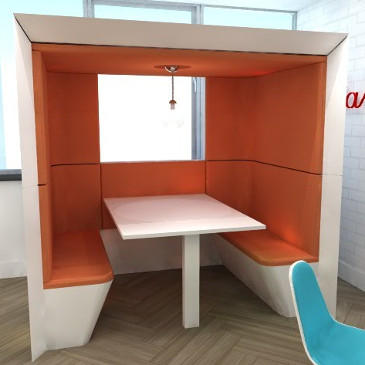 Pod2 open unit with Orange interior
