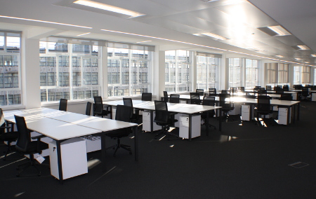 Spark 44 desks pedestals and chairs