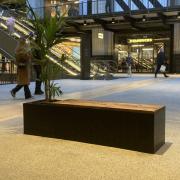 Morph Bricks bench and planter Battersea Power Station