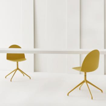 Segis Camel chairs yellow four star legs