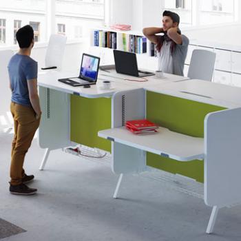 Stand up workstations and meeting points