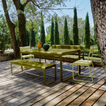 Colourful durable from Fermobs Bellevie outdoor furniture