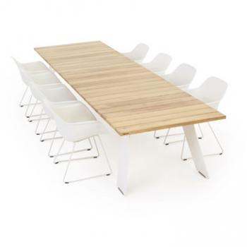 Pontsun table with white legs