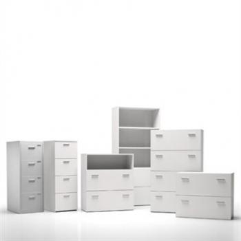 White F25 Storage solutions in a white room