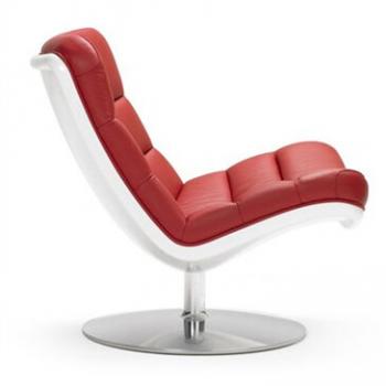 Red F978 chair on a white background