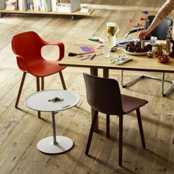 Hal Rise Table in Wood, designed by Jasper Morrison for Vitra.
