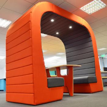 Senator Hub pod with orange exterior