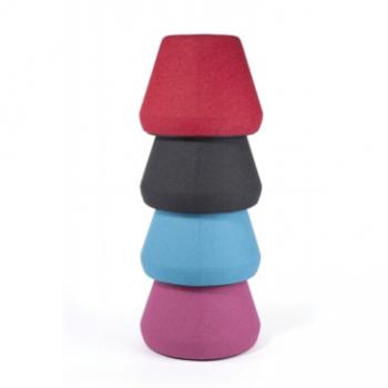 Hyde stacking upholstered stools