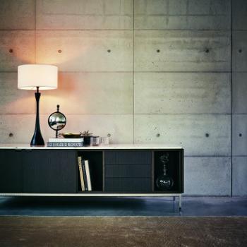 Black Florence Knoll low credenza