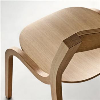 Konrad chair in blanched oak from Lapalma designed by Andersson & Voll.