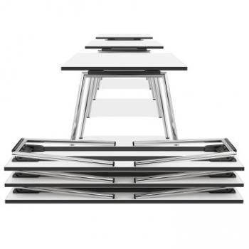 Lacrosse folding tables in white by Casala