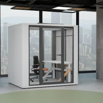 Sam large booth in white in situ