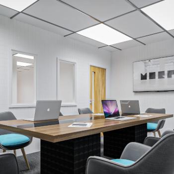 Morph Boardroom in white recycled bricks