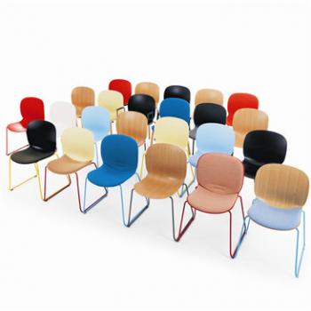 The Noor Conference chair adds professionalism to working spaces and sociable places. You can choose the base options, as well as the upholstery and colours. Consists of sled base and wood leg.