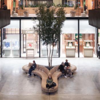 Nova C seating in Atrium with planters