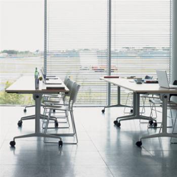 The Obvio Flip Top Table, by Orangebox, is an adaptable essential for the workplace. The table can be reconfigured into a larger or smaller workplace, dependent upon your needs and are available in a wide range of finishes. 