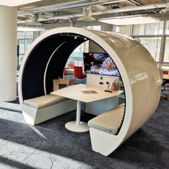 4 person meeting pod open