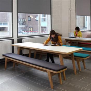 Cream Osprey School bench table