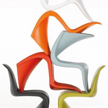 Flexible Plastic Panton Chair assortment 