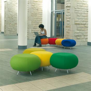 Pebble Seating - collation of colours 