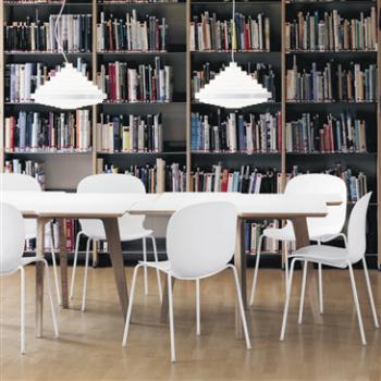 The Noor chair, designed by Jonas Stokke, is ideal for any educational environment. You can choose the base materials and quality upholstery for this chair.