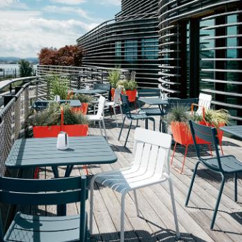 colourful durable Outdoor public seating from Luxembourg range