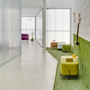 Sancal Elephant poufs green yellow