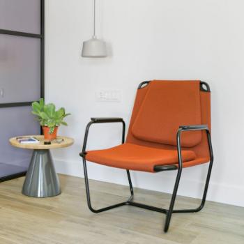 Sancal Casta Lounge chair in orange