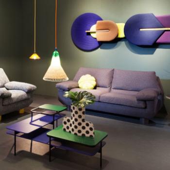 Sancal DB sofa in waiting room layout purple