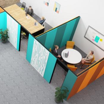 Morph Meeting rooms with acoustic panels