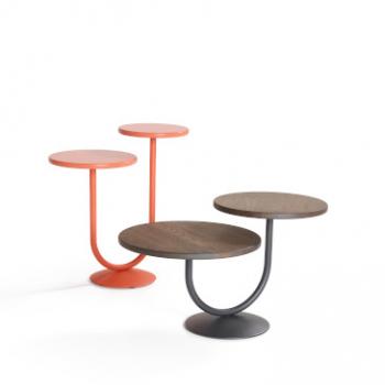 Artifort Twin tables high in orange and low in brown