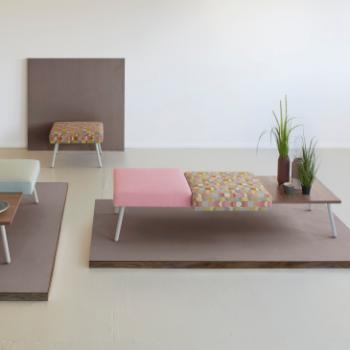 Hitch Mylius hm101 Tile seating system in pattern and pink 3