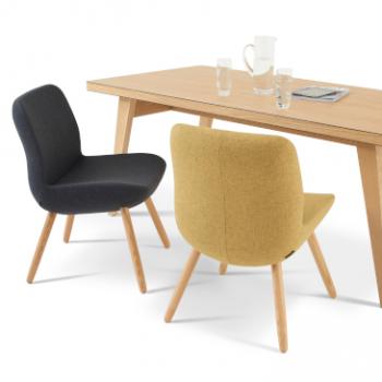 Hitch Mylius hm82 Edith chairs with James Burleigh Osprey Table