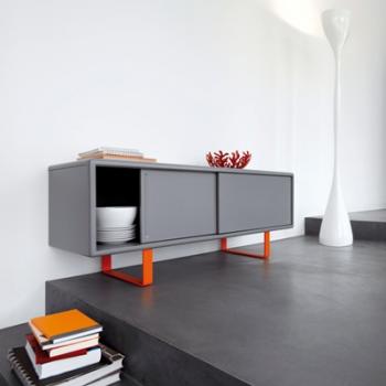 S1 credenza grey and orange