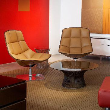 Jehs+Laub lounge chair and Ottoman