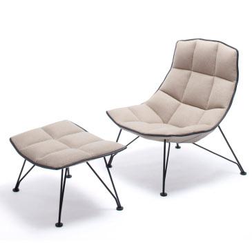 Jehs+Laub lounge chair and Ottoman
