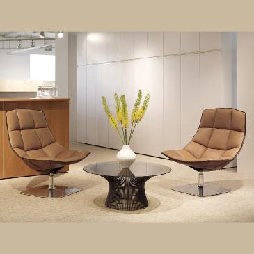 Jehs+Laub lounge chair and Ottoman
