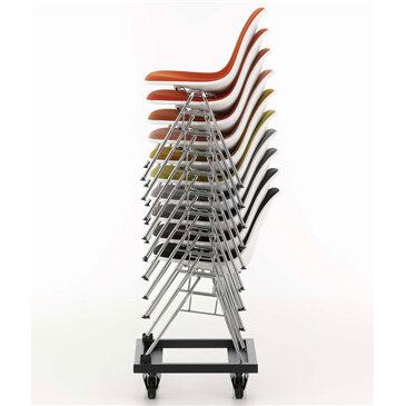 eames plastic side chair dss stacking linking working environments