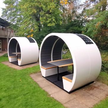 the meeting pod outdoor open