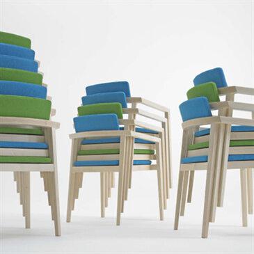 Session Wood Stacking Chair