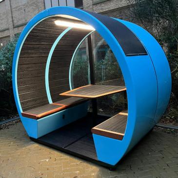 the meeting pod outdoor open