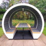 the meeting pod outdoor open