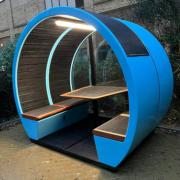 the meeting pod outdoor open