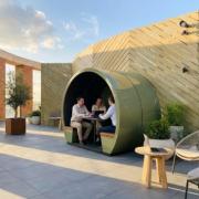 the meeting pod outdoor open